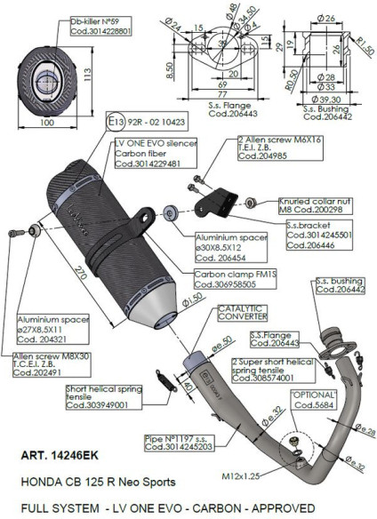 Evacuare Completa LVONE YAMAHA 14246EK