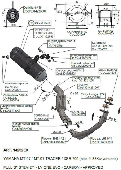 Evacuare Completa YAMAHA 14252EK