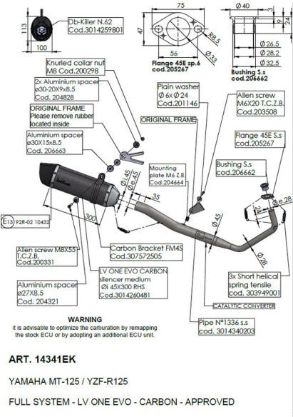 Evacuare Completa EVO CF MT-125 14341EK