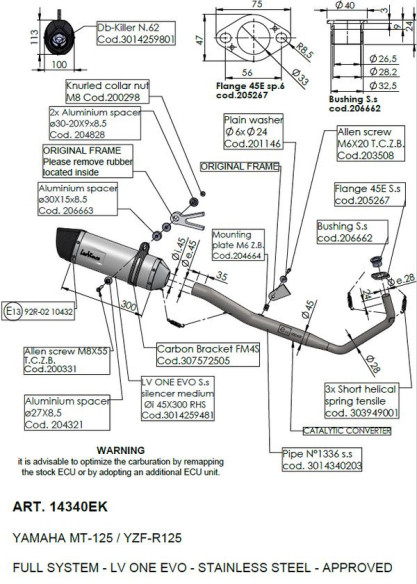 Evacuare Completa EVO MT-125 14340EK