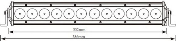Bara Led 60W 12xLed 332mm