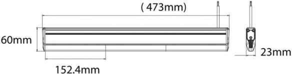 Bara Led Avertizare Super Slim 13W 36xLed 473mm
