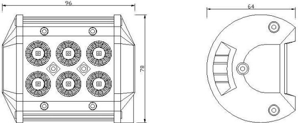 Bara Led 14W 6xLed 96mm