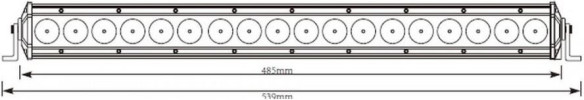 Bara Led 90W 18xLed 485mm