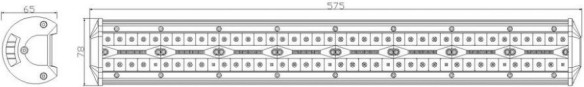 Bara Led 240W 160xLed 575mm