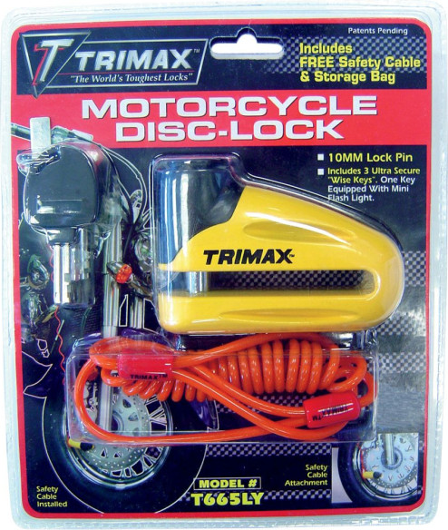 Blocator Disc 10mm Pin Yellow