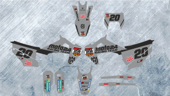 Kit Grafice Moto24 Racing 2023 Husqvarna Nardo Grey