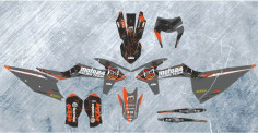 Kit Grafice Moto24 Racing 2023 KTM EXC Grey/Orange