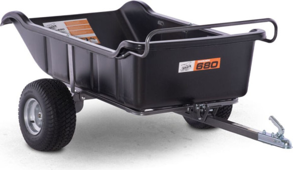 Remorca Atv Trailer Garden 680 2 Roti Black