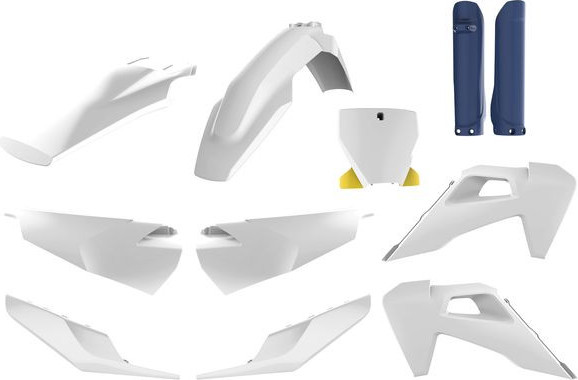 Kit Plastice HSQ FC/TC/250/350/450/125 White/Blue 91098