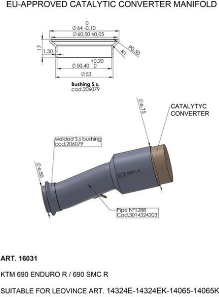 Galerie Evacuare Manifold Ktm 16031