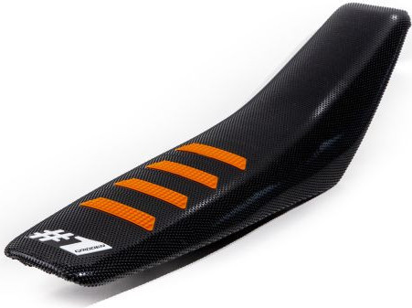 Husa Sa Ribbed Black/Orange KTM EXC 300/HQV TE/TC 300/GAS EC 300