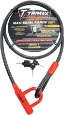 Antifurt Moto Cablu Cu Lacat U Trimaflex s Black TCU1572