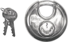 Antifurt Moto Lacat Inox Rotund Pad s Silver TRP170