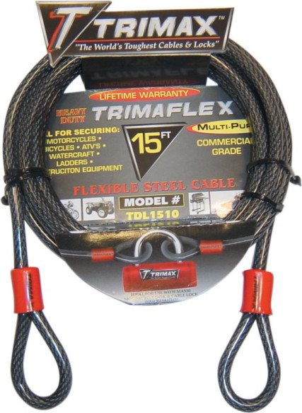 Antifurt Moto Cablu Trimaflex Max Braided Black TDL1510