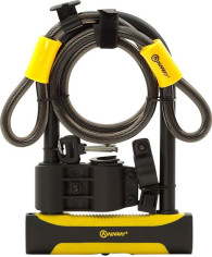 Antifurt Moto U- + U-Roc Black/Yellow URC180245AUV