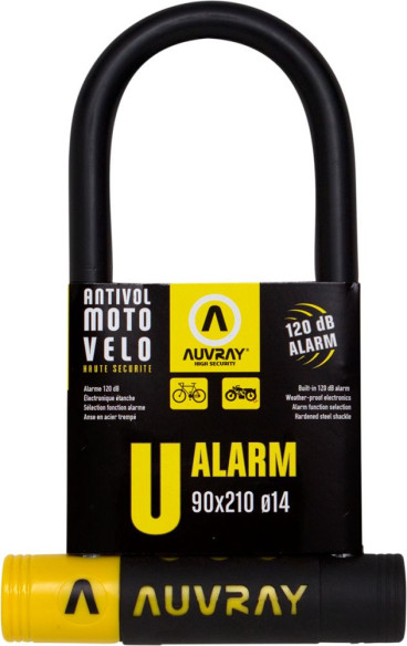 Antifurt Moto U- Alarm Black/Yellow UA90210AUV