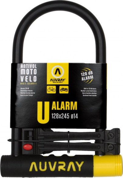 Antifurt Moto U- Alarm Black/Yellow UA128245AUV