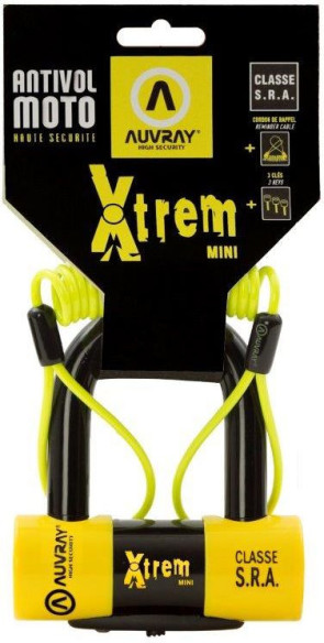 Antifurt Moto Disc Xtreme Mini Black/Yellow AXTRAUV