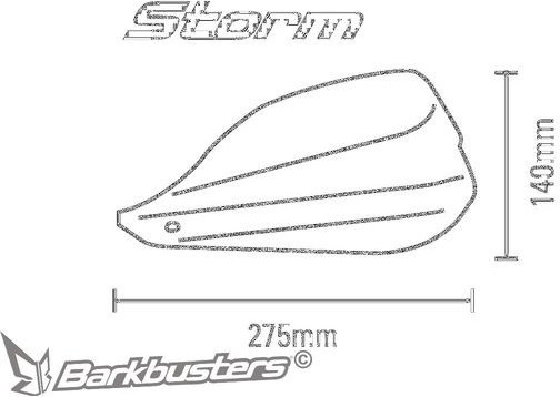 Handguard Storm HONDA/BMW STM-007-02-BK