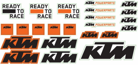 Sticker sheet KTM