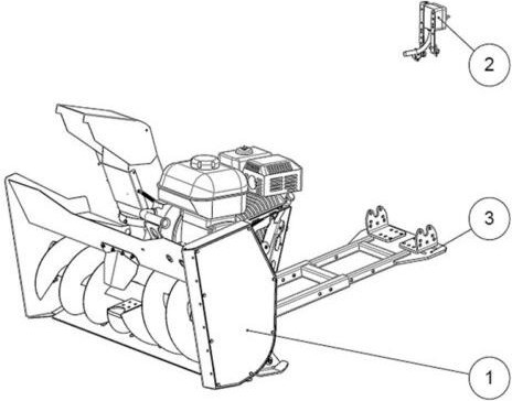 Freza Zapada Snowblower 120 ATV EC 306 cm3