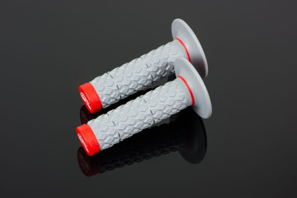 Mansoane Enduro-MX Comfort Handlebar Grips Gray, Red