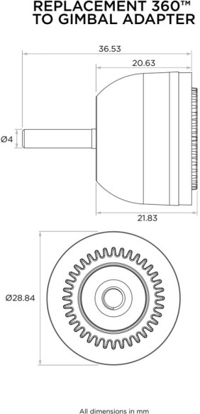 Adaptor Inlocuire 360 La Gimbal QLP-MAG-IGA