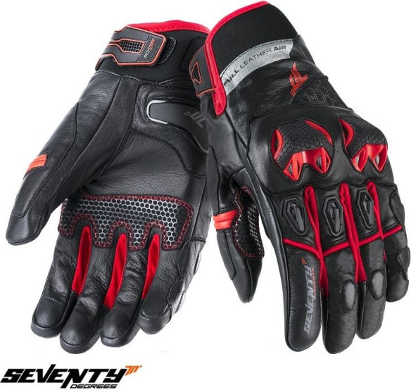 Manusi Moto Piele Racing/Naked SD-N47 Black/Red 24