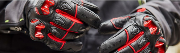 Manusi Moto Piele Racing/Naked SD-N47 Black/Red 24