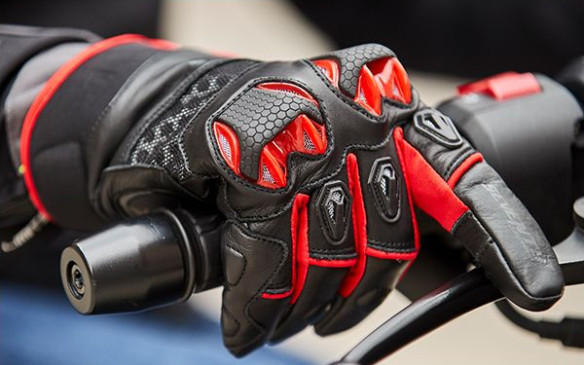 Manusi Moto Piele Racing/Naked SD-N47 Black/Red 24