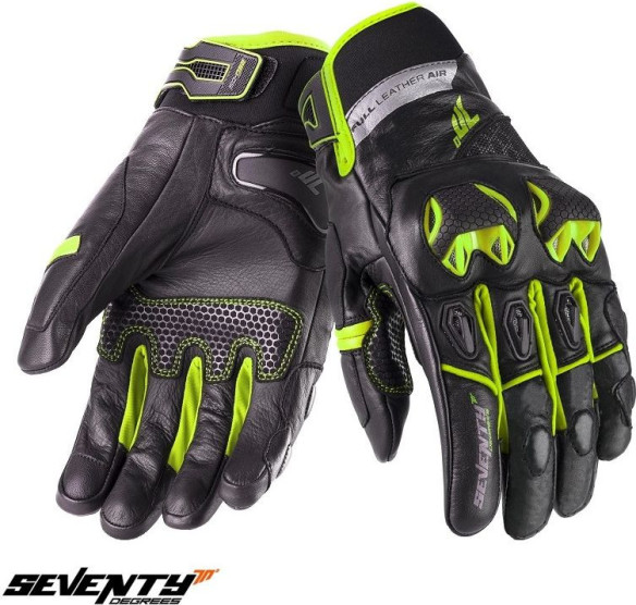 Manusi Moto Piele Racing/Naked SD-N47 Black/Yellow 24