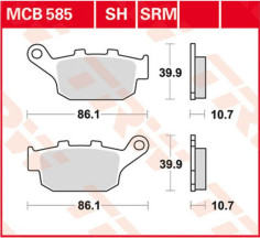 Placute Frana All Round Ceramic MCB585