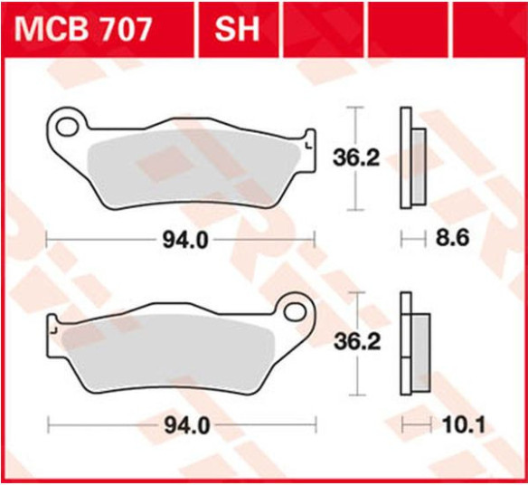 Placute Frana All Round Ceramic MCB707