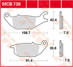 Placute Frana All Round Ceramic MCB738