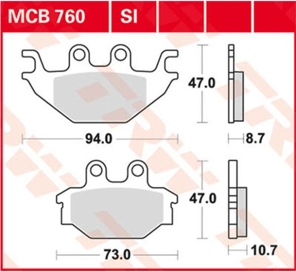 Placute Frana All Round Ceramic MCB760