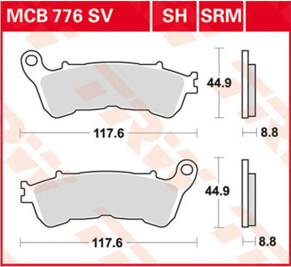 Placute Frana All Round Ceramic MCB776