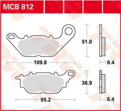 Placute Frana All Round Ceramic MCB812