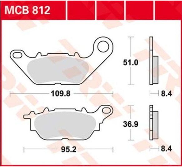 Placute Frana All Round Ceramic MCB812