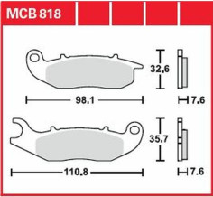 Placute Frana All Round Ceramic MCB818