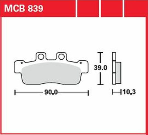 Placute Frana All Round Ceramic MCB839