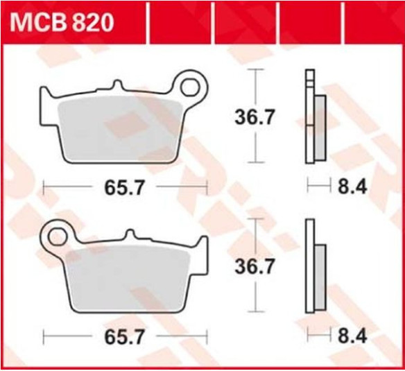 Placute Frana All Round Ceramic MCB820