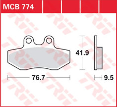 Placute Frana All Round Ceramic MCB774