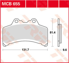 Placute Frana All Round Ceramic MCB655
