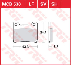 Placute Frana All Round Ceramic MCB530