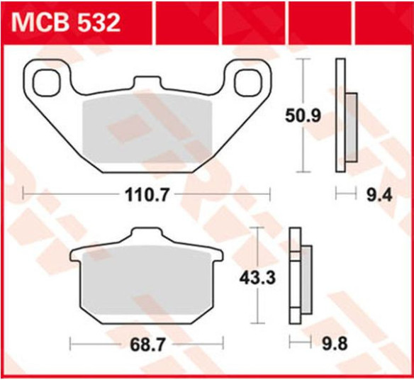 Placute Frana All Round Ceramic MCB532