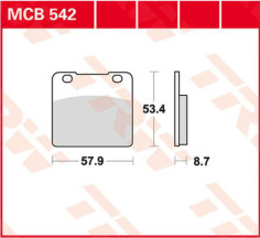 Placute Frana All Round Ceramic MCB542