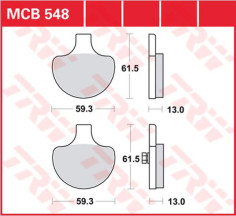 Placute Frana All Round Ceramic MCB548