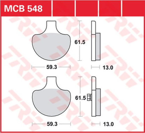 Placute Frana All Round Ceramic MCB548