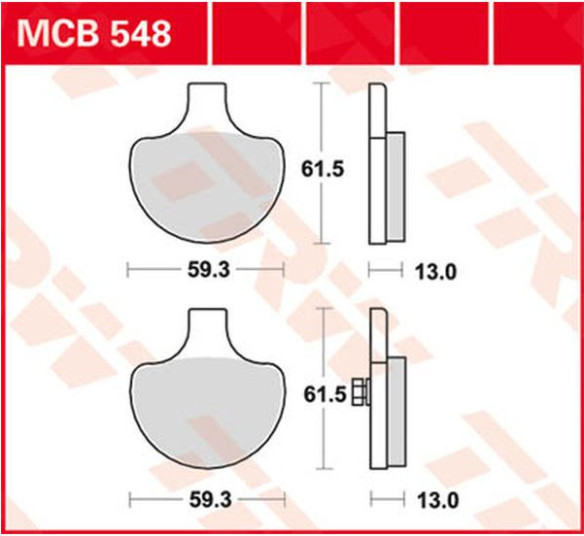 Placute Frana All Round Ceramic MCB548